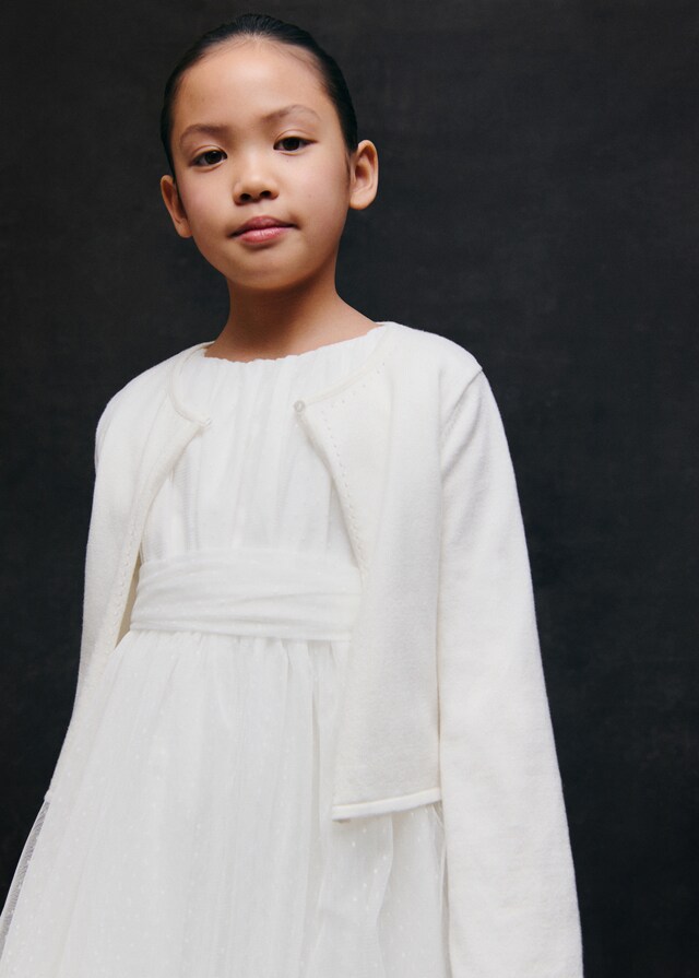 Mango Feinstrick-Cardigan aus Baumwolle