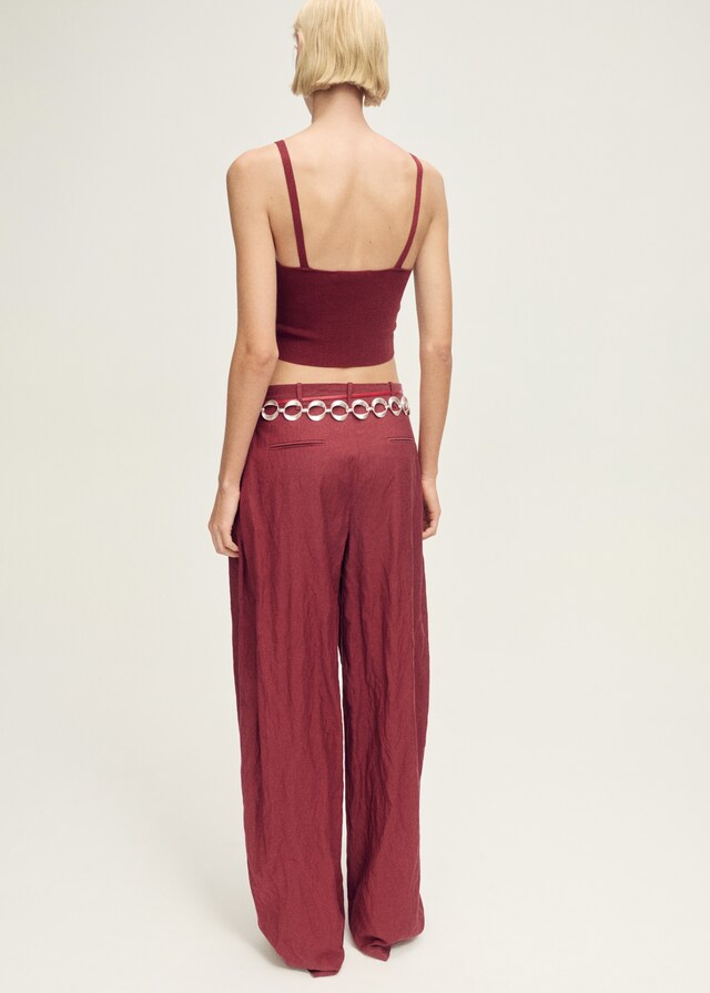 Mango Feinstrick-Top In Cropped-Länge