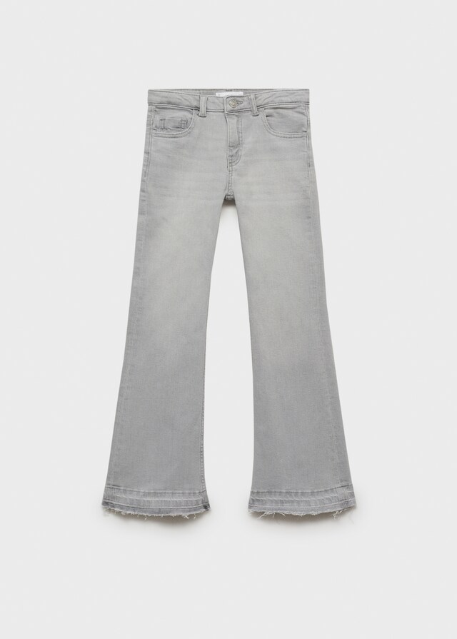 Mango Flared-Jeans Mit Ausgefranstem Saum