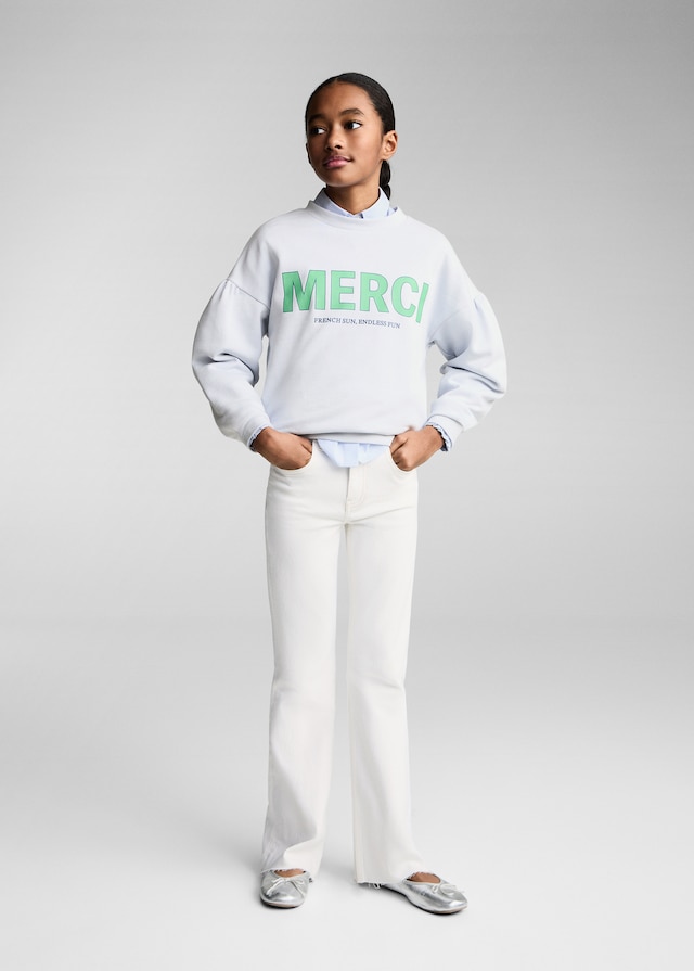 Mango Flared-Jeans Mit Ausgefranstem Saum