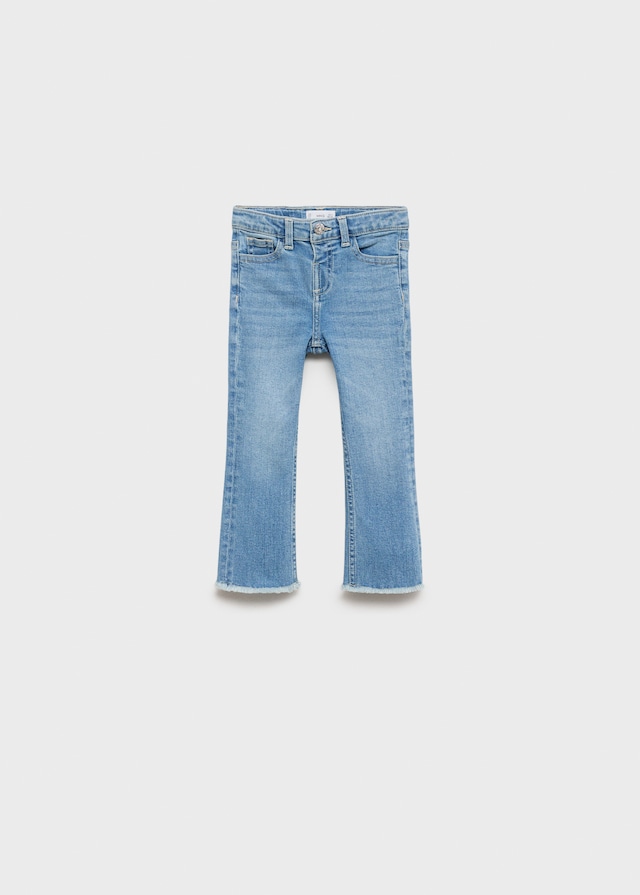 Mango Flared-Jeans Mit Ausgefranstem Saum