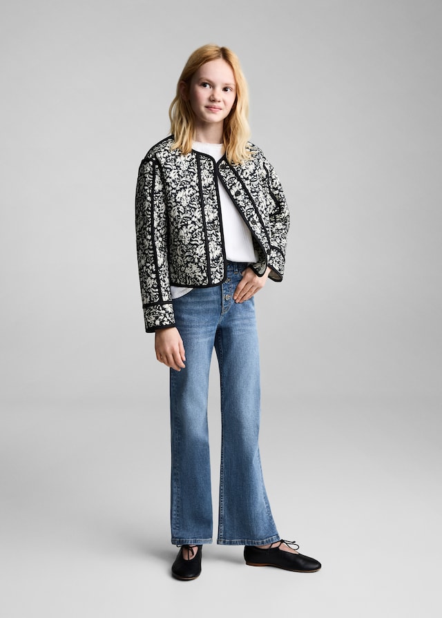 Mango Flared Jeans Mit Knöpfen