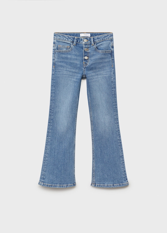 Mango Flared Jeans Mit Knöpfen