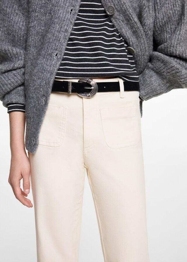 Mango Flared Jeans Mit Taschen