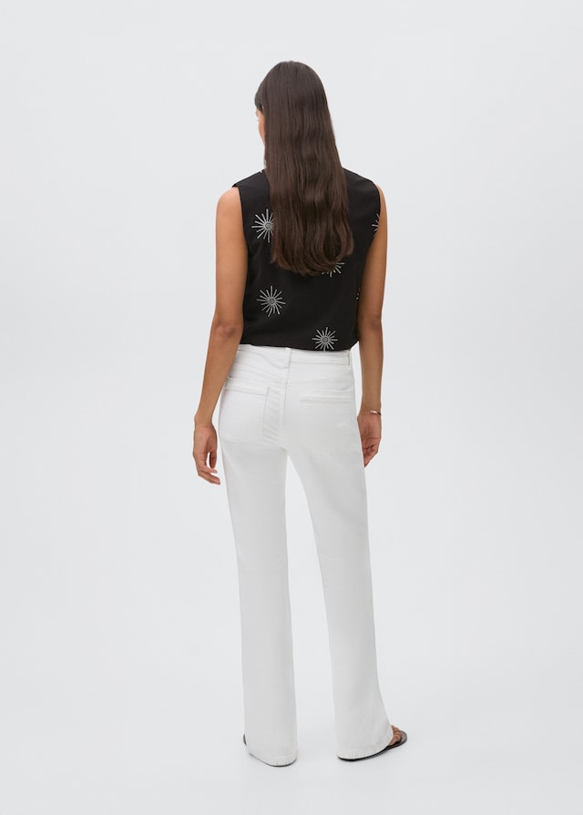 Mango Flared Jeans Mit Taschen