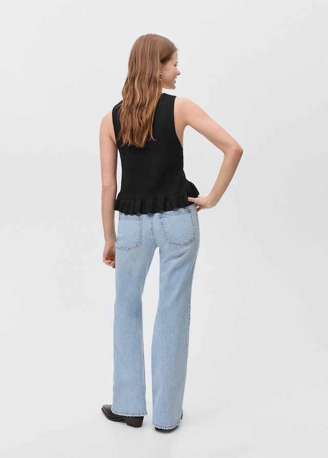 Mango Flared Jeans Mit Zierrissen