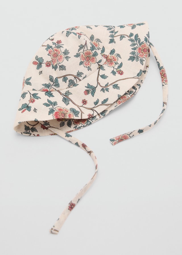 Mango Geblümte Baumwollmütze