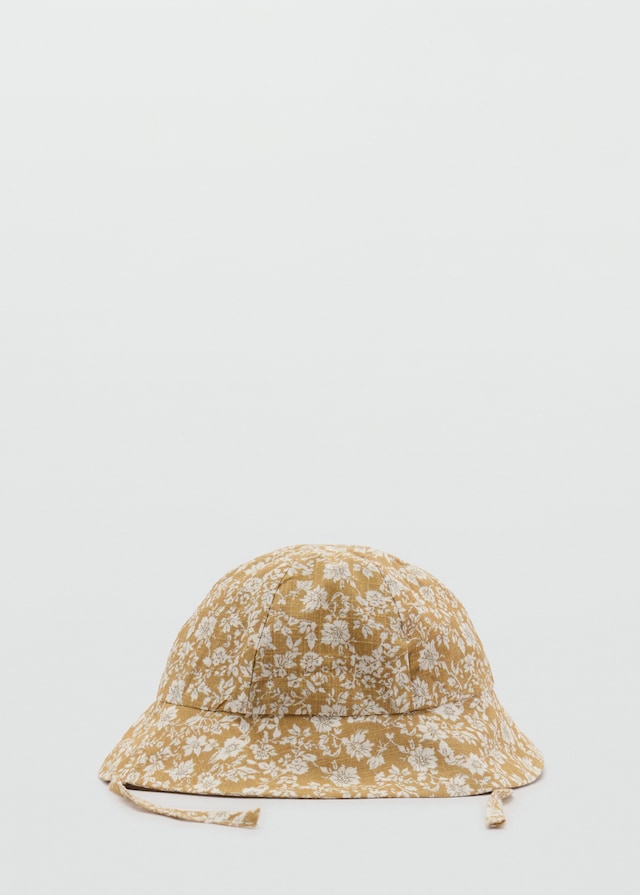 Mango Geblümte Baumwollmütze