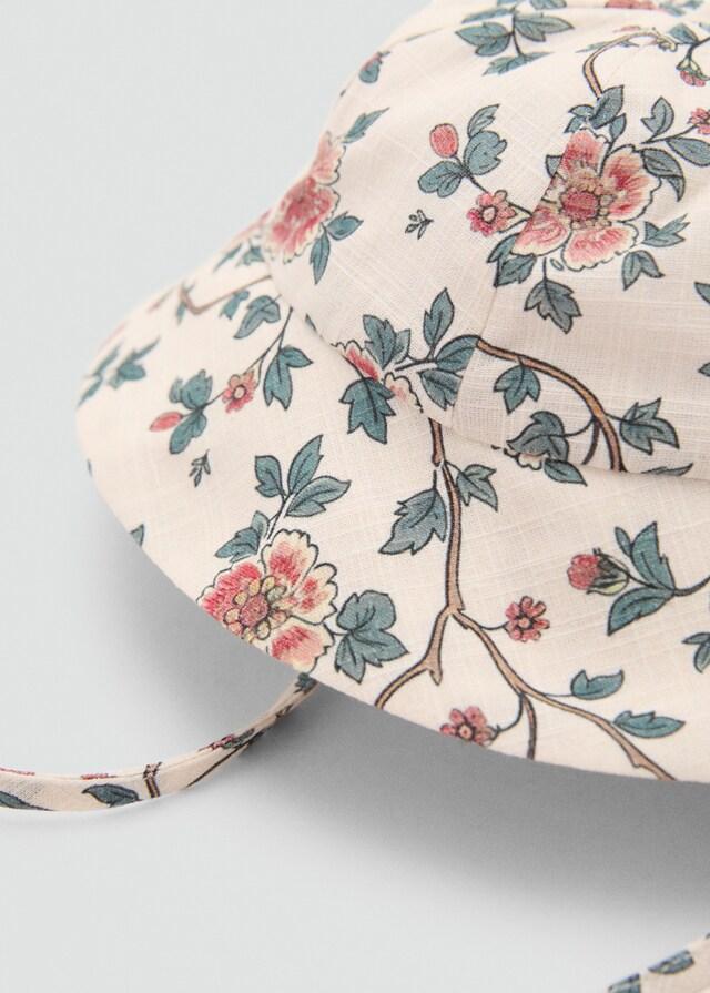 Mango Geblümte Baumwollmütze