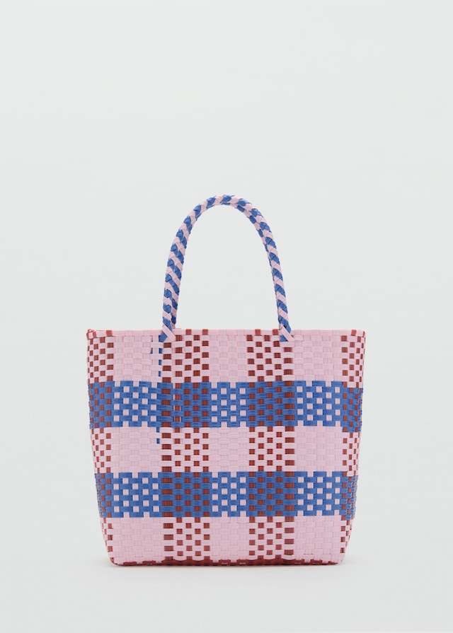 Mango Geflochtene Korbtasche