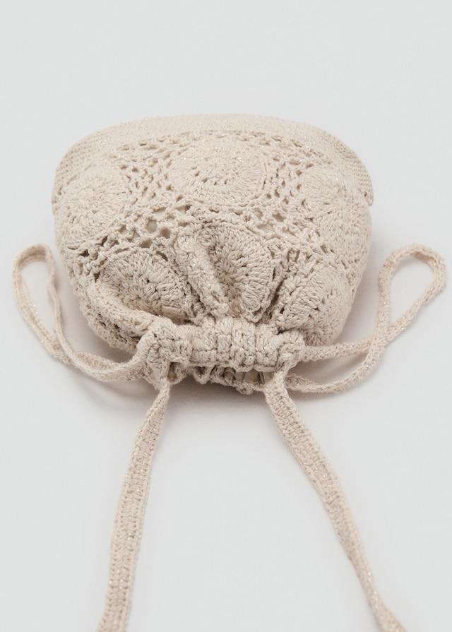 Mango Gehäkelte Beuteltasche