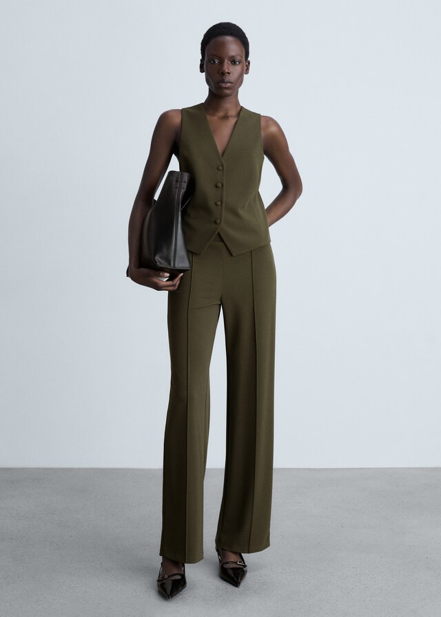 Mango Geknöpfte Anzugweste