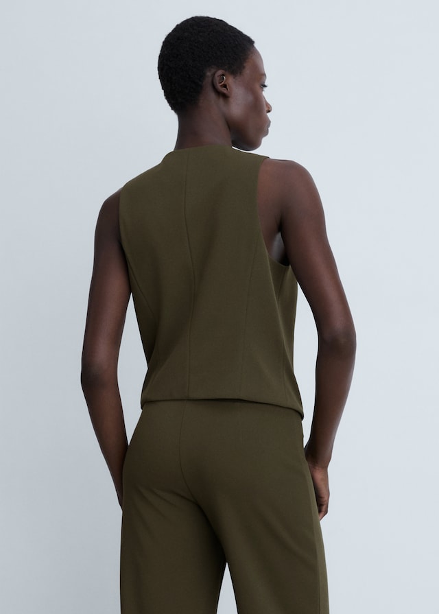 Mango Geknöpfte Anzugweste