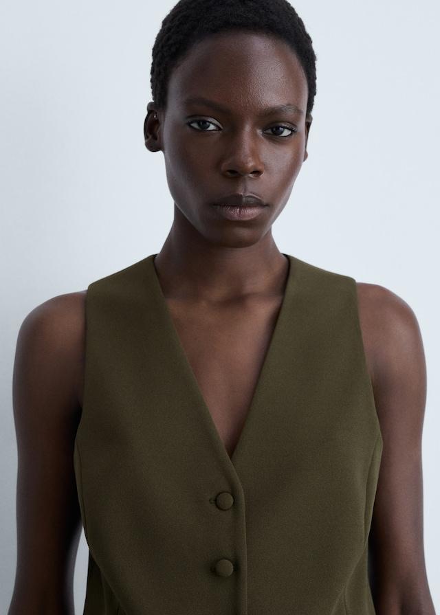 Mango Geknöpfte Anzugweste