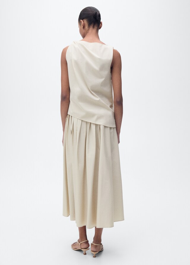 Mango Geknotetes Baumwoll-Top