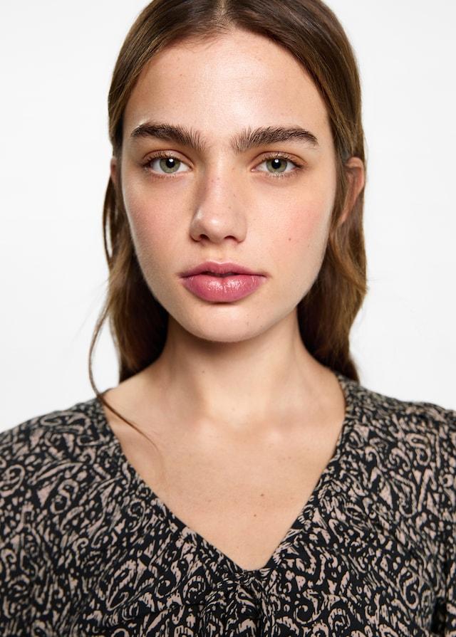 Mango Gekräuseltes Printkleid