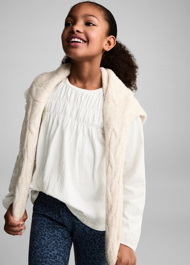 Mango Gemusterte Flared-Leggings