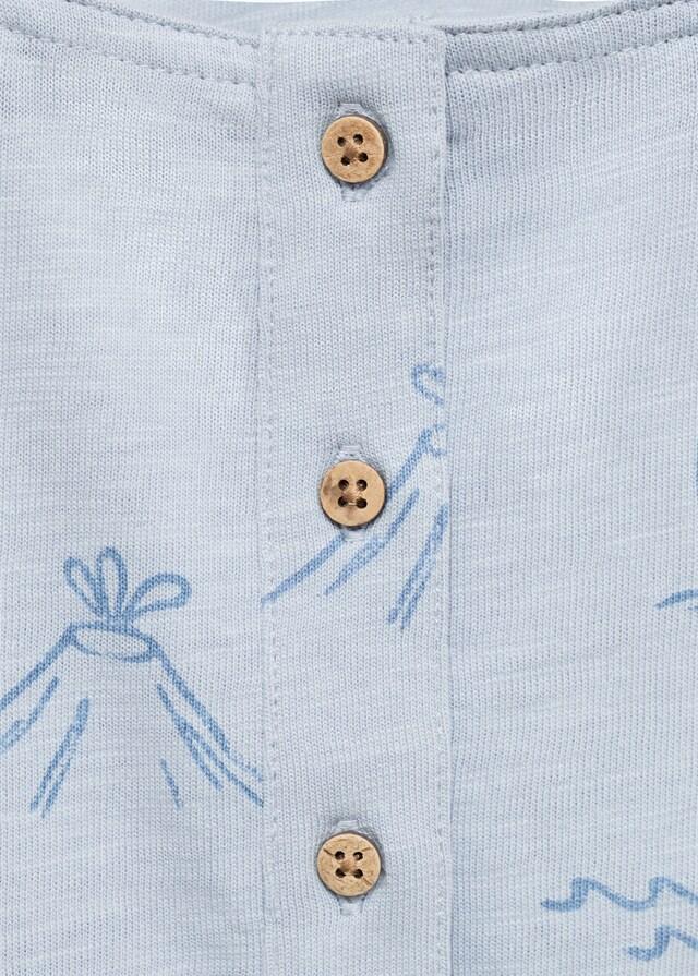 Mango Gemusterte Latzhose Mit Palmenmotiv