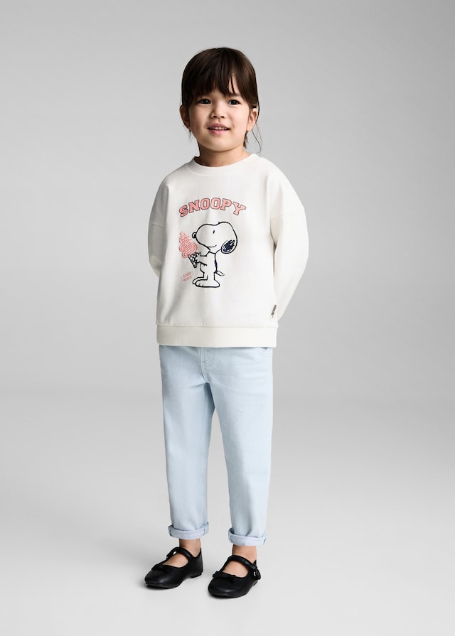 Mango Gemusterte Sweatshirt Snoopy