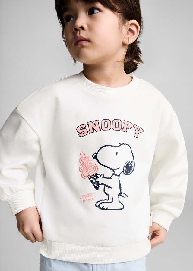 Mango Gemusterte Sweatshirt Snoopy