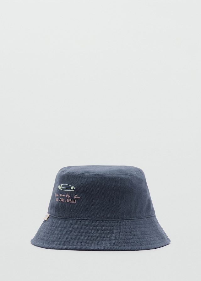 Mango Gemusterter Bucket Hat