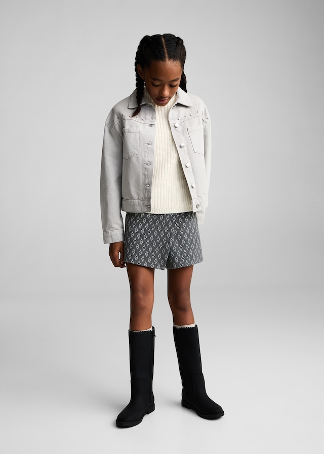 Mango Gemusterter Hosenrock