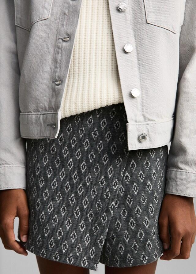 Mango Gemusterter Hosenrock