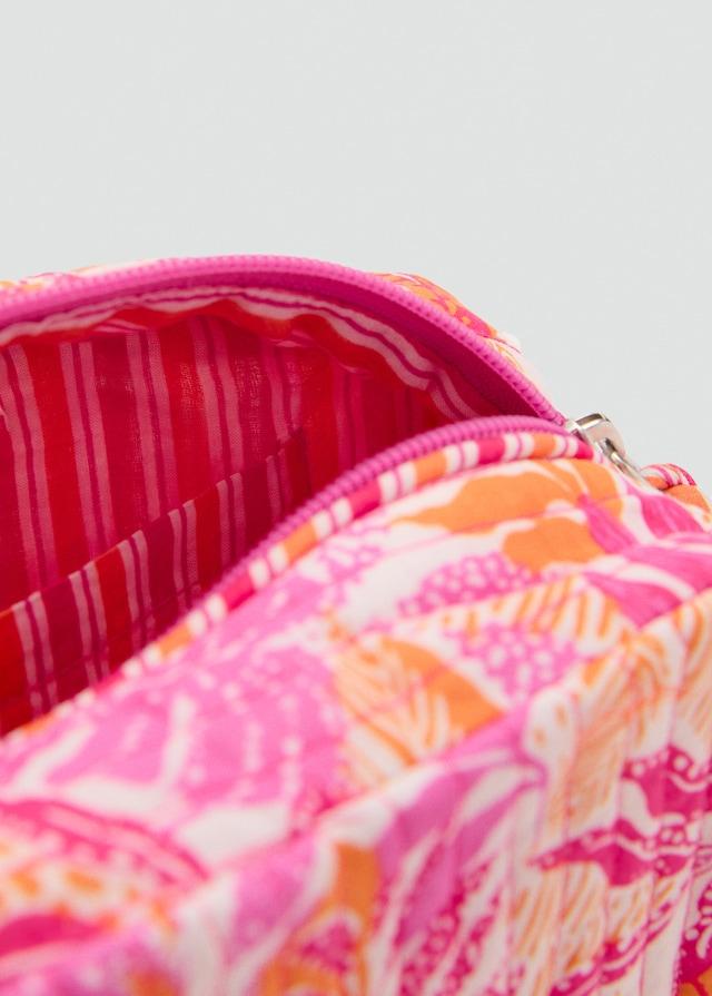 Mango Gemusterter Kulturbeutel In Stepp-Optik