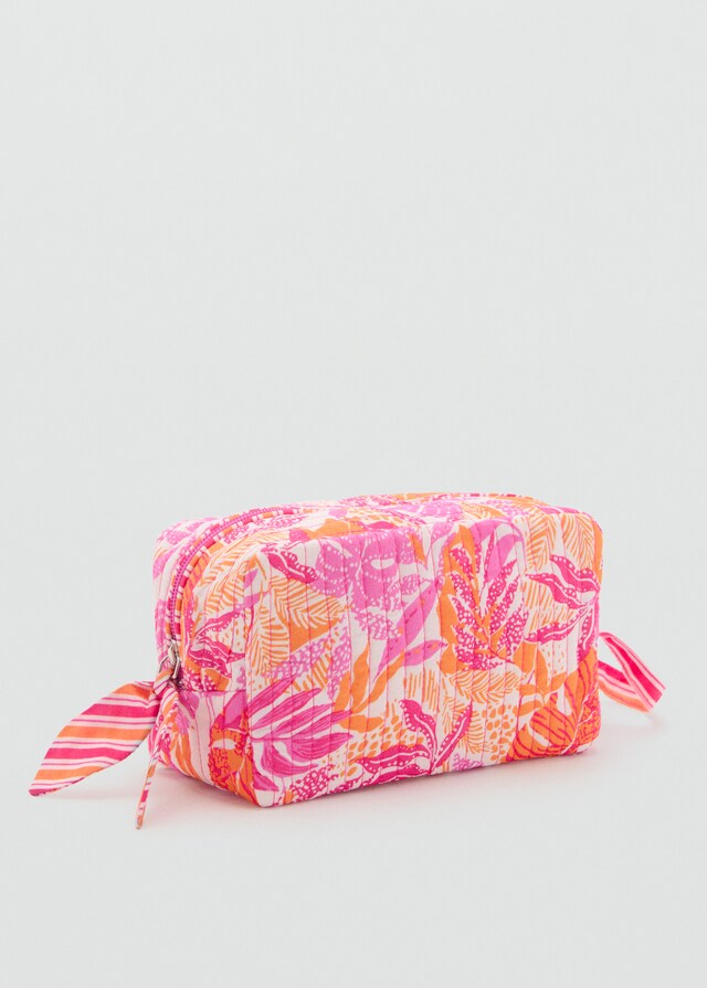 Mango Gemusterter Kulturbeutel in Stepp-Optik