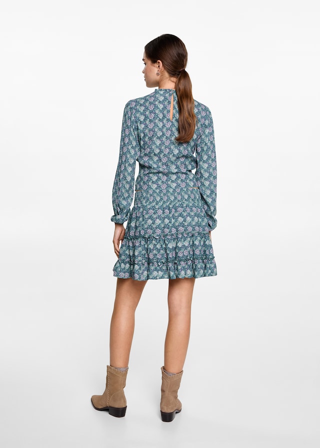 Mango Gemusterter Rüschenrock