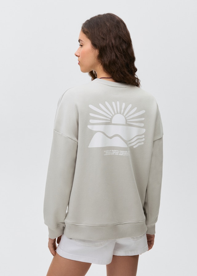 Mango Gemustertes Baumwoll-Sweatshirt