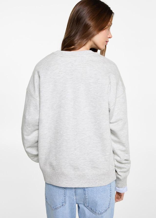Mango Gemustertes Baumwoll-Sweatshirt