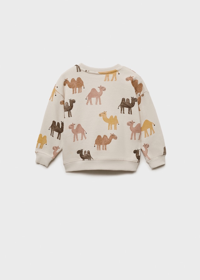 Mango Gemustertes Baumwoll-Sweatshirt