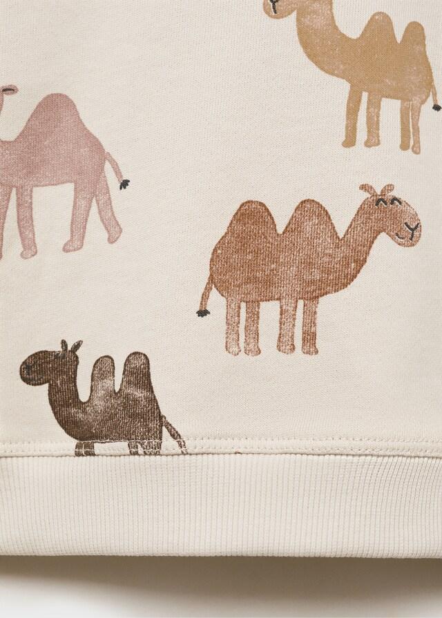 Mango Gemustertes Baumwoll-Sweatshirt