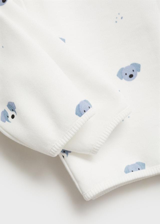 Mango Gemustertes Baumwoll-Sweatshirt