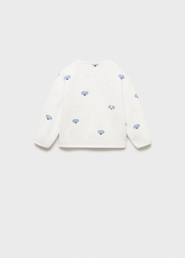 Mango Gemustertes Baumwoll-Sweatshirt