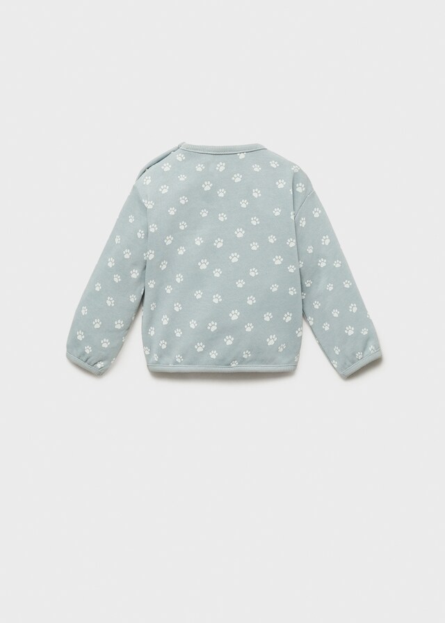 Mango Gemustertes Baumwoll-Sweatshirt