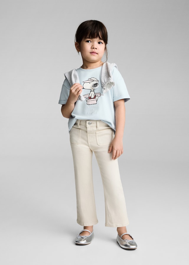 Mango Gemustertes T-Shirt Snoopy