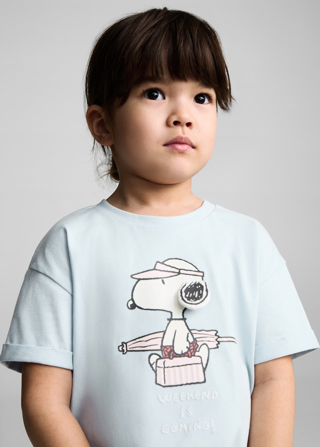 Mango Gemustertes T-Shirt Snoopy