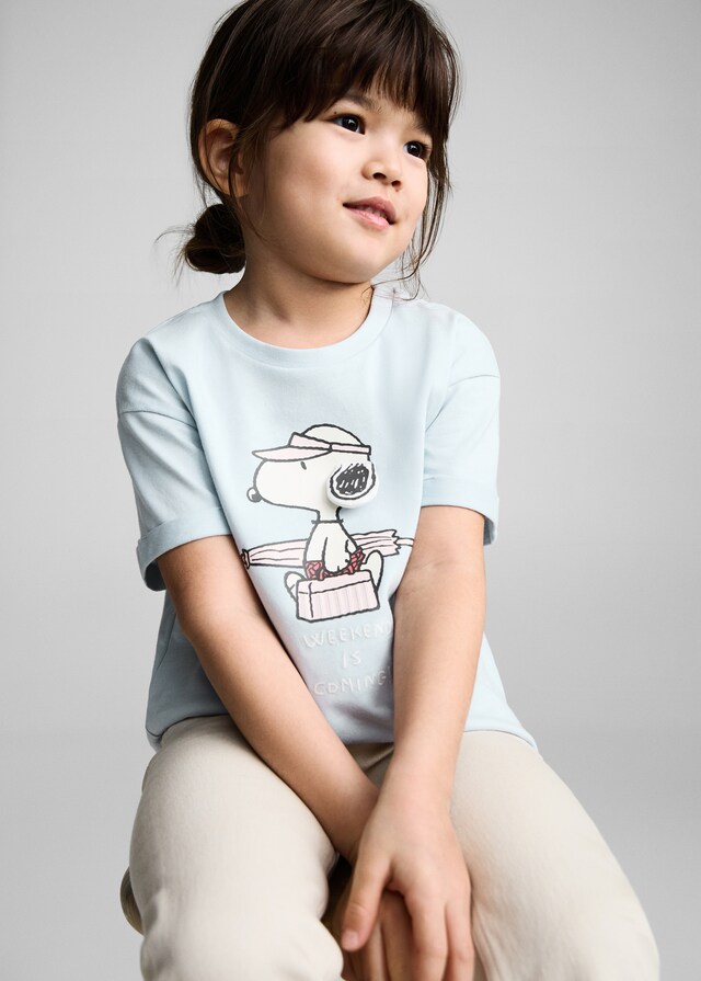 Mango Gemustertes T-Shirt Snoopy