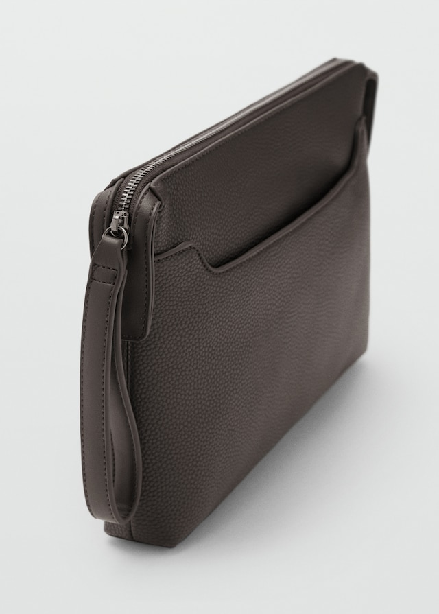 Mango Genarbte Envelope Bag