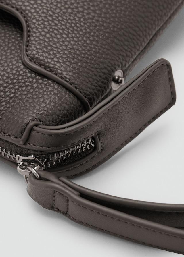 Mango Genarbte Envelope Bag