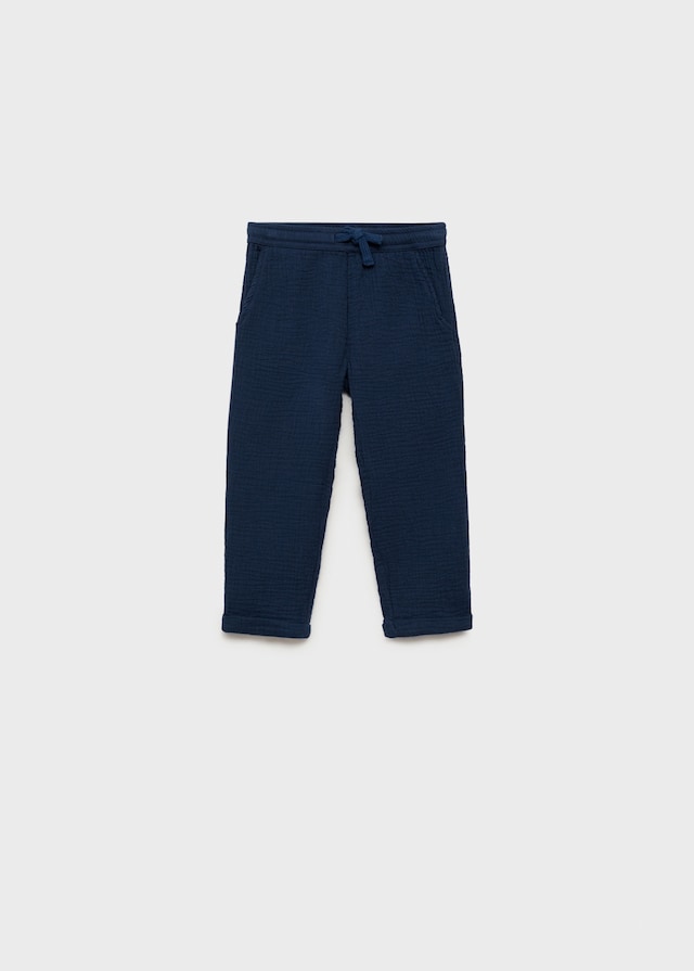 Mango Gerade Baumwollhose