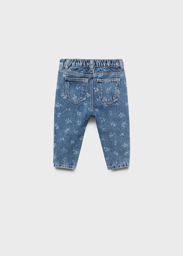 Mango Gerade Gemusterte Jeans