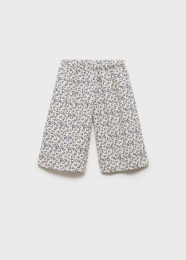 Mango Gerade Hose Mit Floralem Print