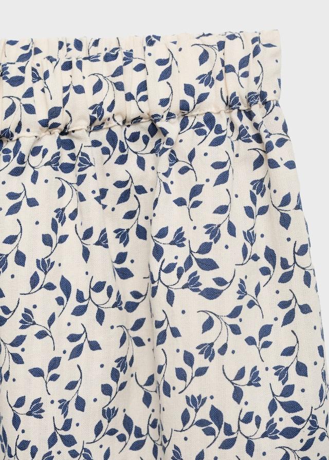 Mango Gerade Hose Mit Floralem Print