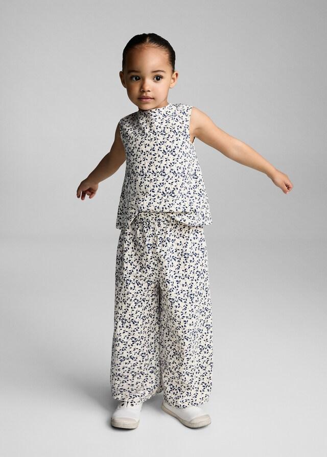 Mango Gerade Hose mit floralem Print