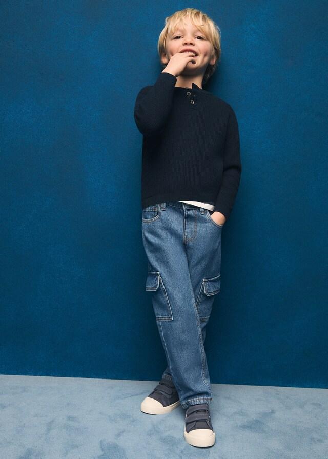 Mango Gerade Jeans im Cargo-Stil