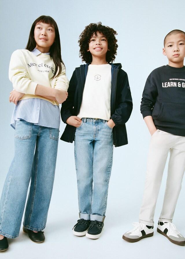 Mango Gerade Jeans Mit Umschlag