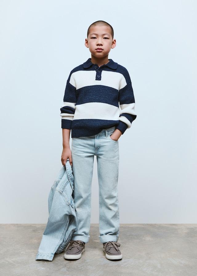 Mango Gerade Jeans Mit Umschlag